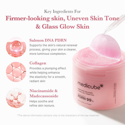 Medicube - Toner Pads de PDRN y colágeno