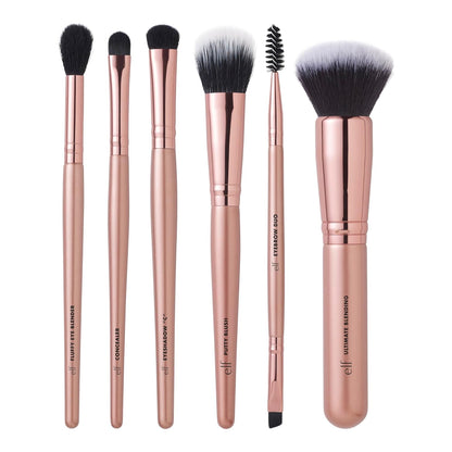 Elf - Flawless Face and Eye Brush Kit - 6 brochas