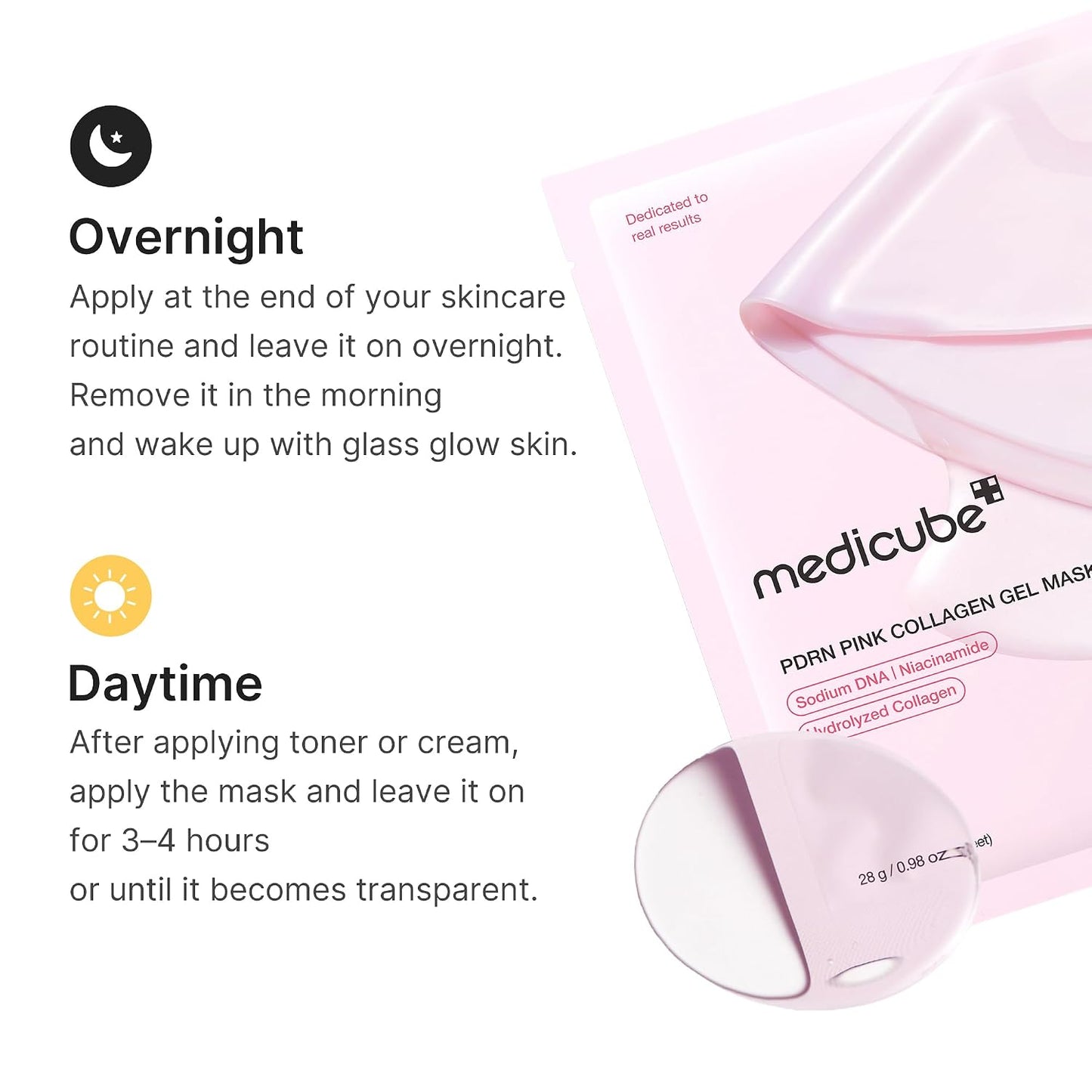 Medicube - Mascarilla de colágeno y PDRN 4 unidades
