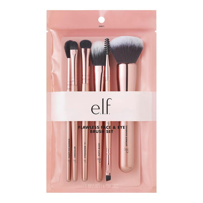 Elf - Flawless Face and Eye Brush Kit - 6 brochas