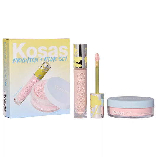 Kosas - Brighten & Blur Set - Color Corrector + Loose Setting Powder Face Set