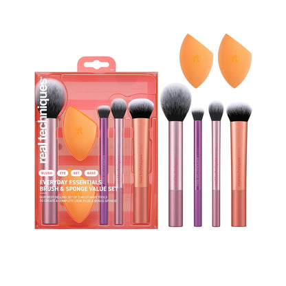 Real Techniques - Everyday essentials brush & sponge value set