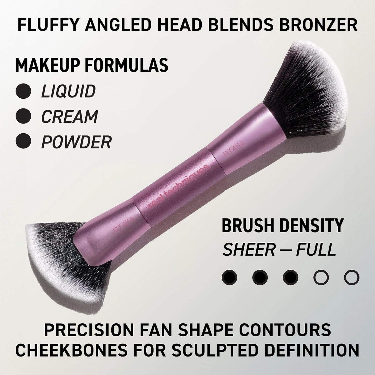 Real Techniques - 6 Piece Big Blends Energy Brush + Dual-Sided Puff Kit