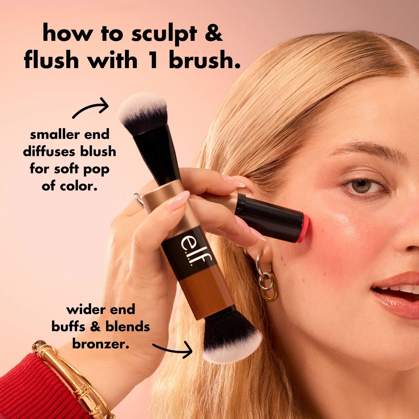 Elf - Brocha para blush y bronzer