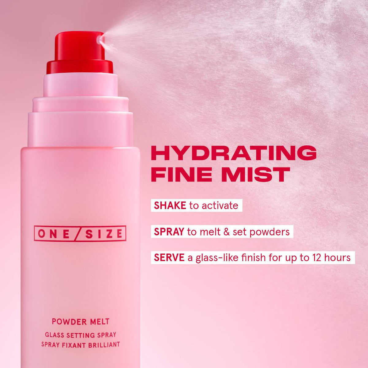 One Size - Setting Spray hidratante Powder Melt 30ml